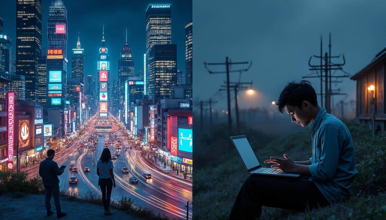 découvrez comment la fracture numérique contribue à l'isolement des populations privées d'accès au haut débit et les enjeux liés à cette inégalité d'accès à internet.